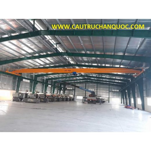 Cầu trục 1 tấn hàn quốc 1 dầm đơn khẩu độ nhà xưởng 25m