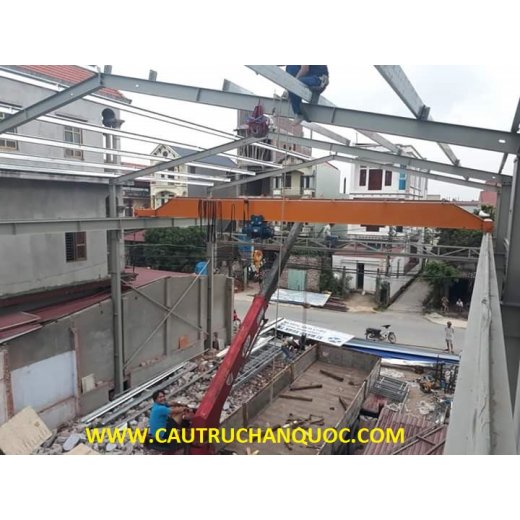 Cầu trục 2 tấn hàn quốc 1 dầm đơn khẩu độ nhà xưởng 20m 