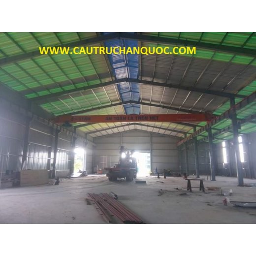 Cầu trục 5 tấn hàn quốc 1 dầm đơn khẩu độ nhà xưởng 15m